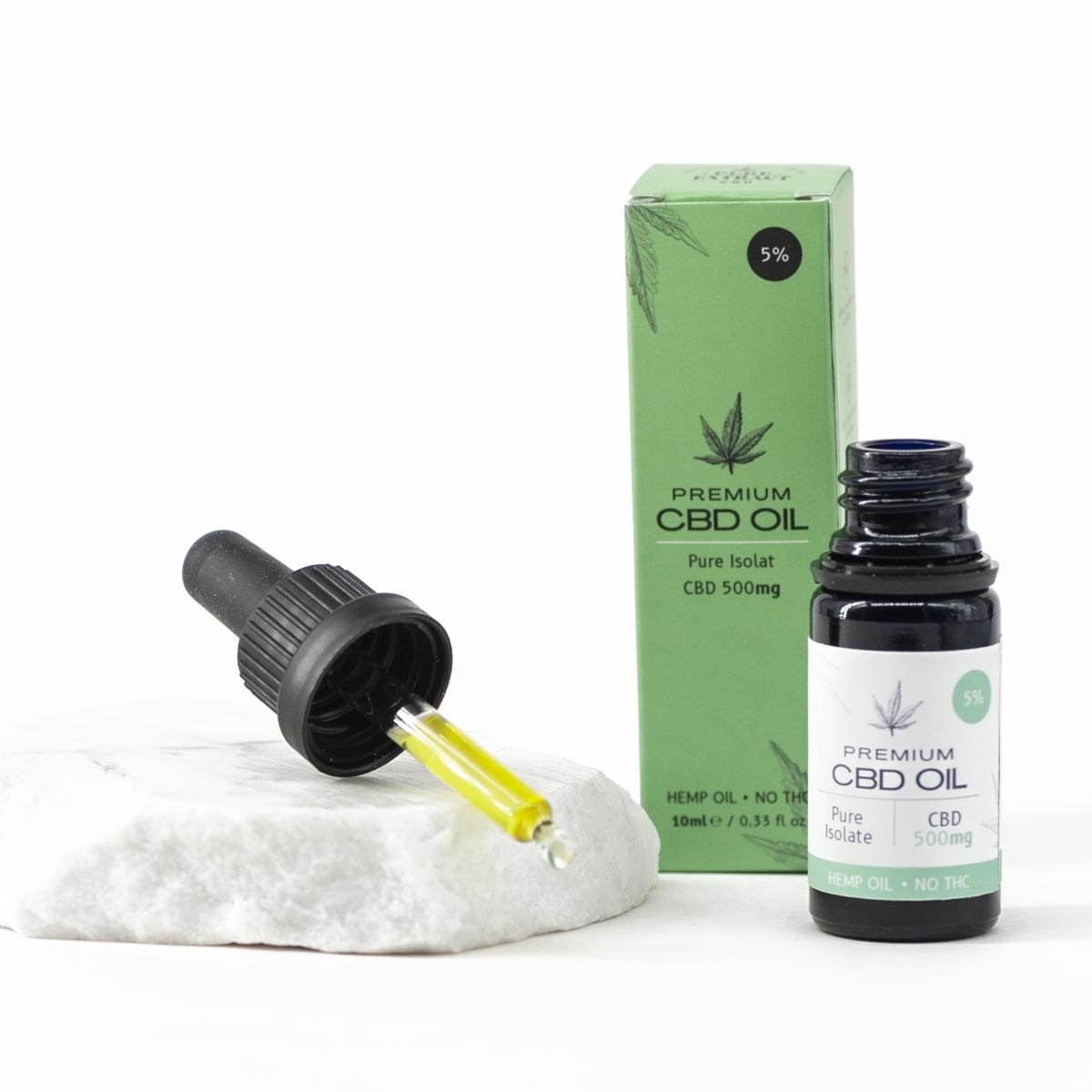 Estratto puro di CBD - Olio di CBD isolato puro 500mg