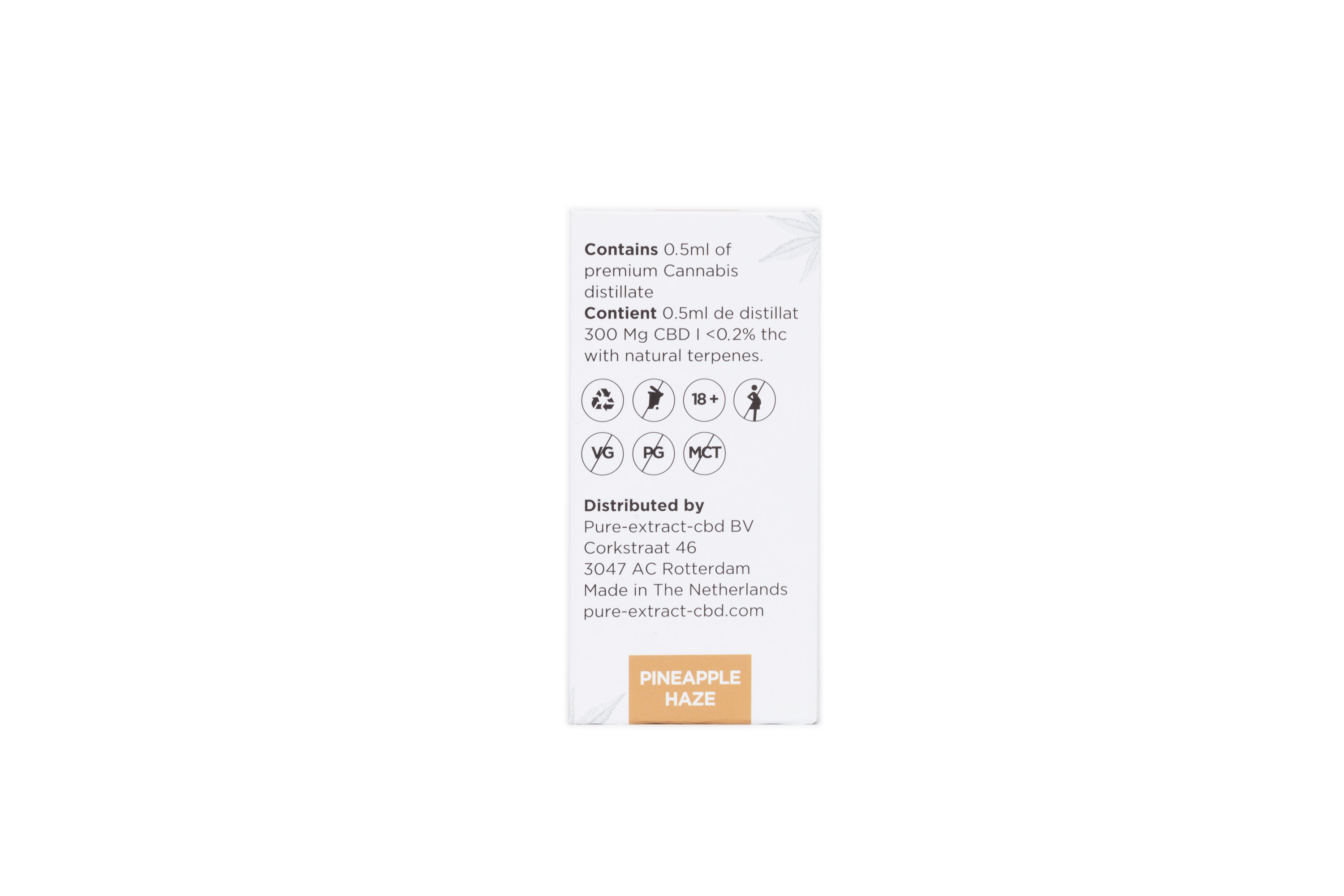 cartouche cbd pineapple 0.5ml _5588 cbd 2 patroon