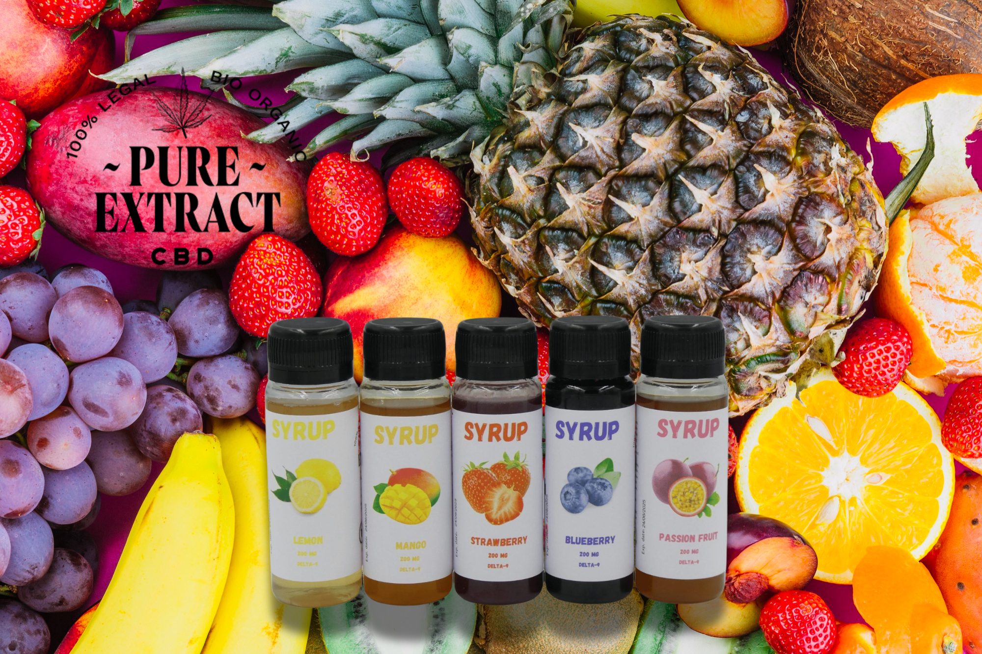 Découvrez le sirop Delta 9 200mg THC de Pure-Extract-CBD, un produit innovant respectant la législation européenne. Profitez d'une expérience unique de THC avec des saveurs fruitées et des bienfaits thérapeutiques pour une relaxation optimale.