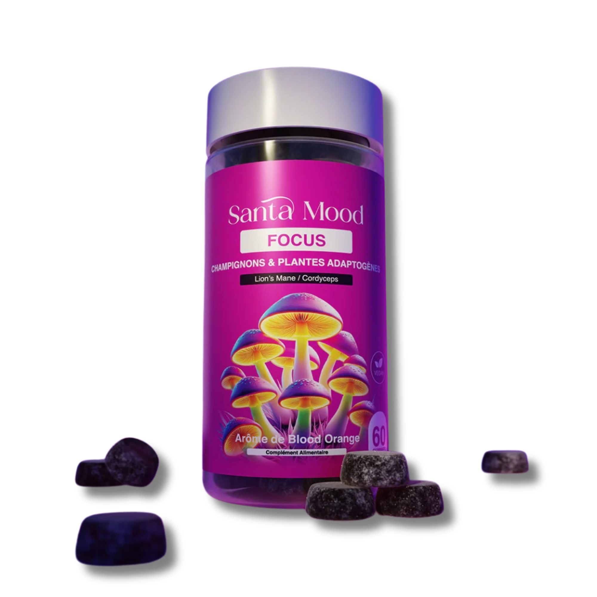 5 Découvrez les gummies Santa Mood : 6 formules naturelles à base de champignons fonctionnels, plantes adaptogènes et vitamines pour l'énergie, le sommeil, le stress ou l'immunité.